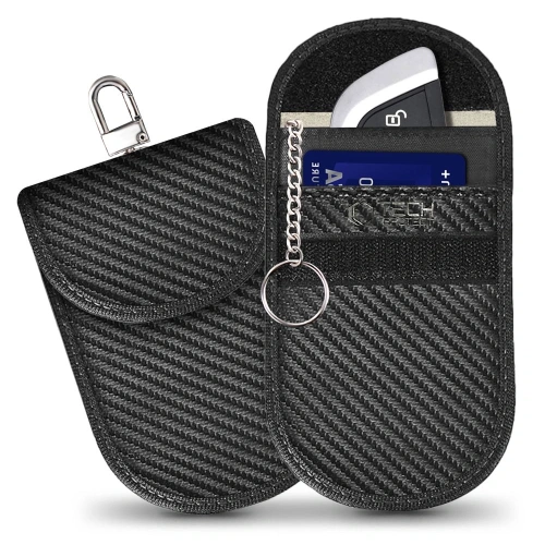 Klatka Faradaya Tech-Protect KLR100 Pouch Keyless RFID Signal Blocker Case Carbon
