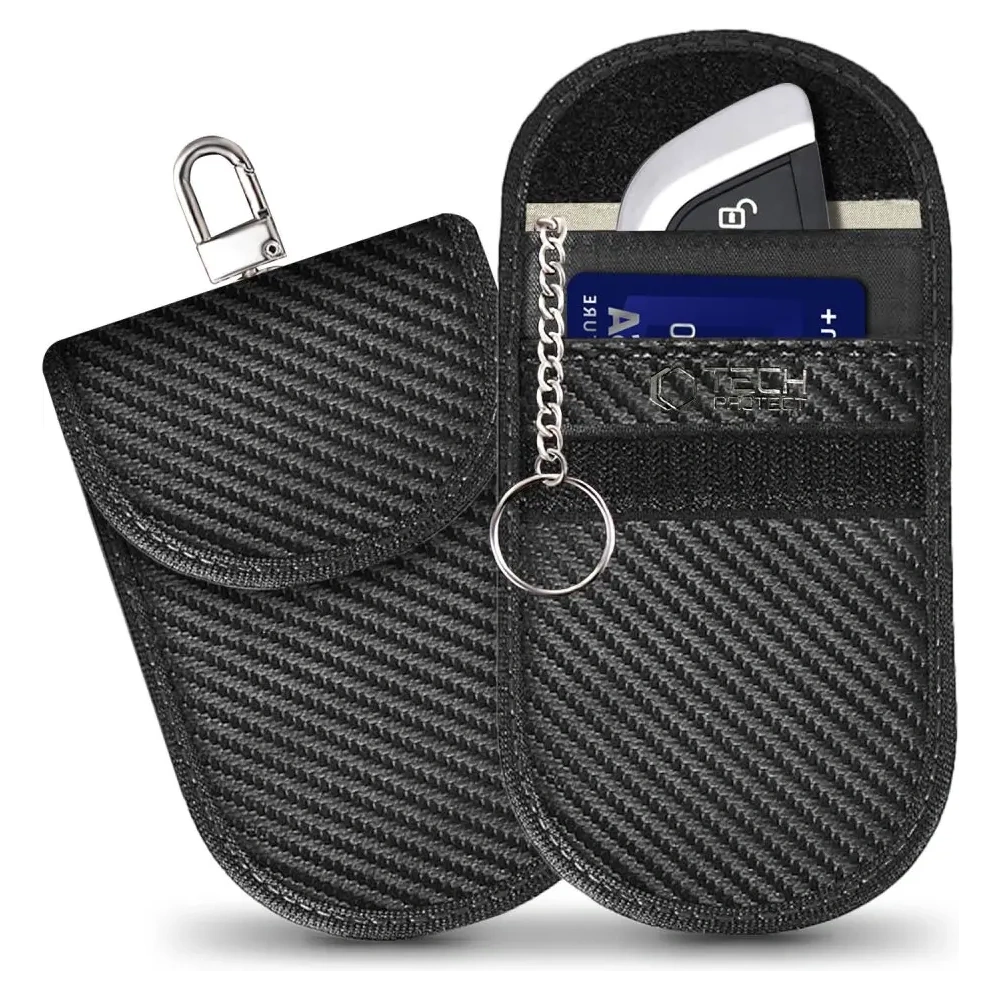 Hurtownia GSM - Tech-Protect KLR100 faraday ketrec Tok Kulcs nélküli RFID Jel Blokkoló Eset Szén - THP3381 - {ean13} - Hurt