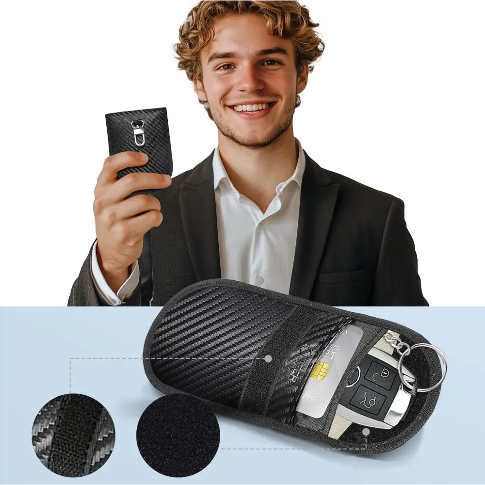 Hurtownia GSM - Tech-Protect KLR100 faraday ketrec Tok Kulcs nélküli RFID Jel Blokkoló Eset Szén - THP3381 - {ean13} - Hurt