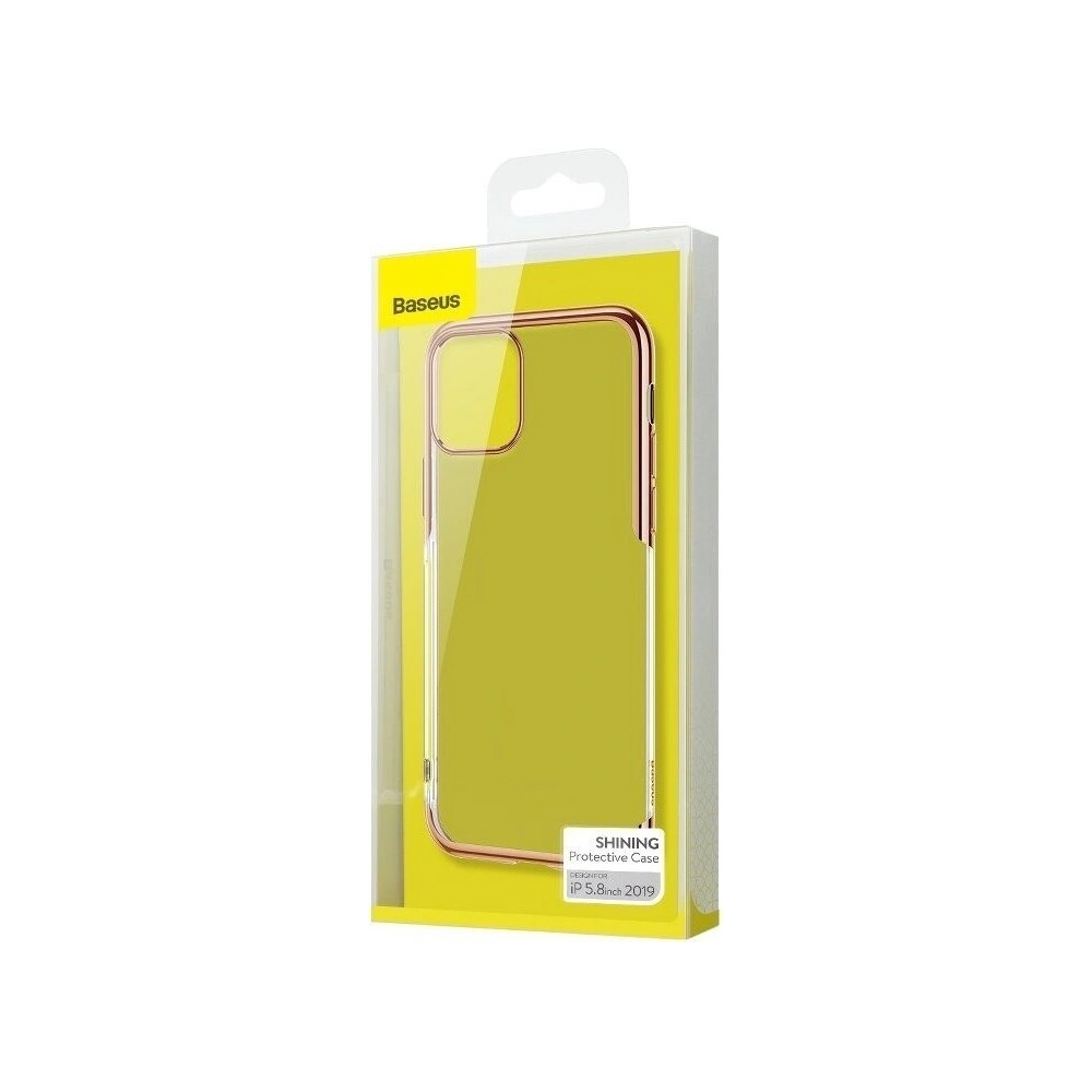 Hurtownia GSM - Przezroczyste etui Baseus Shining Case do iPhone 11 Pro 5,8 (złote) - BSU1246GLD - {ean13} - Hurt