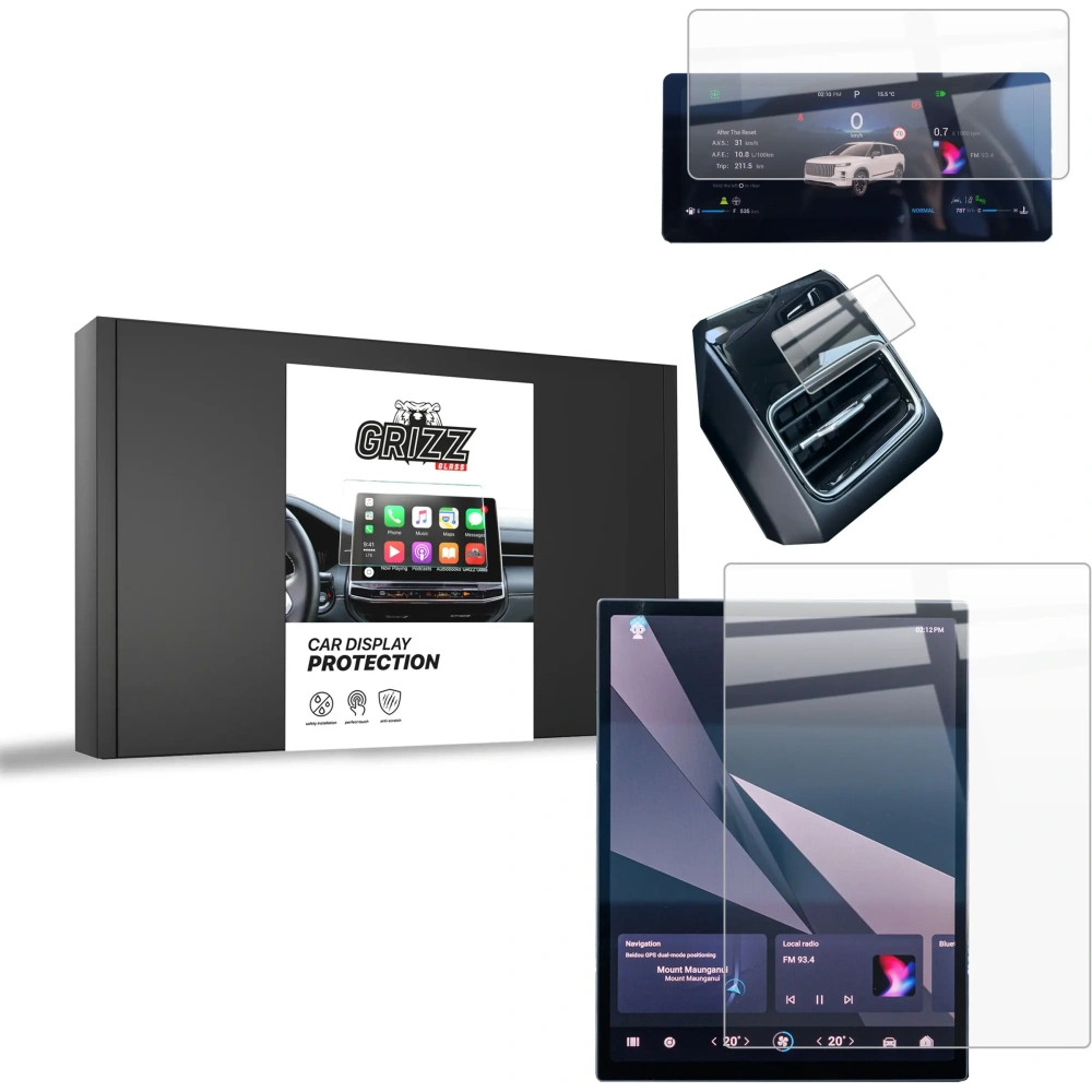 Hurtownia GSM - Protecție pentru Display Auto Ceramic GrizzGlass Jaecoo J7 13,2" 2024 [3w1] - GRZ11791 - {ean13} - Hurt