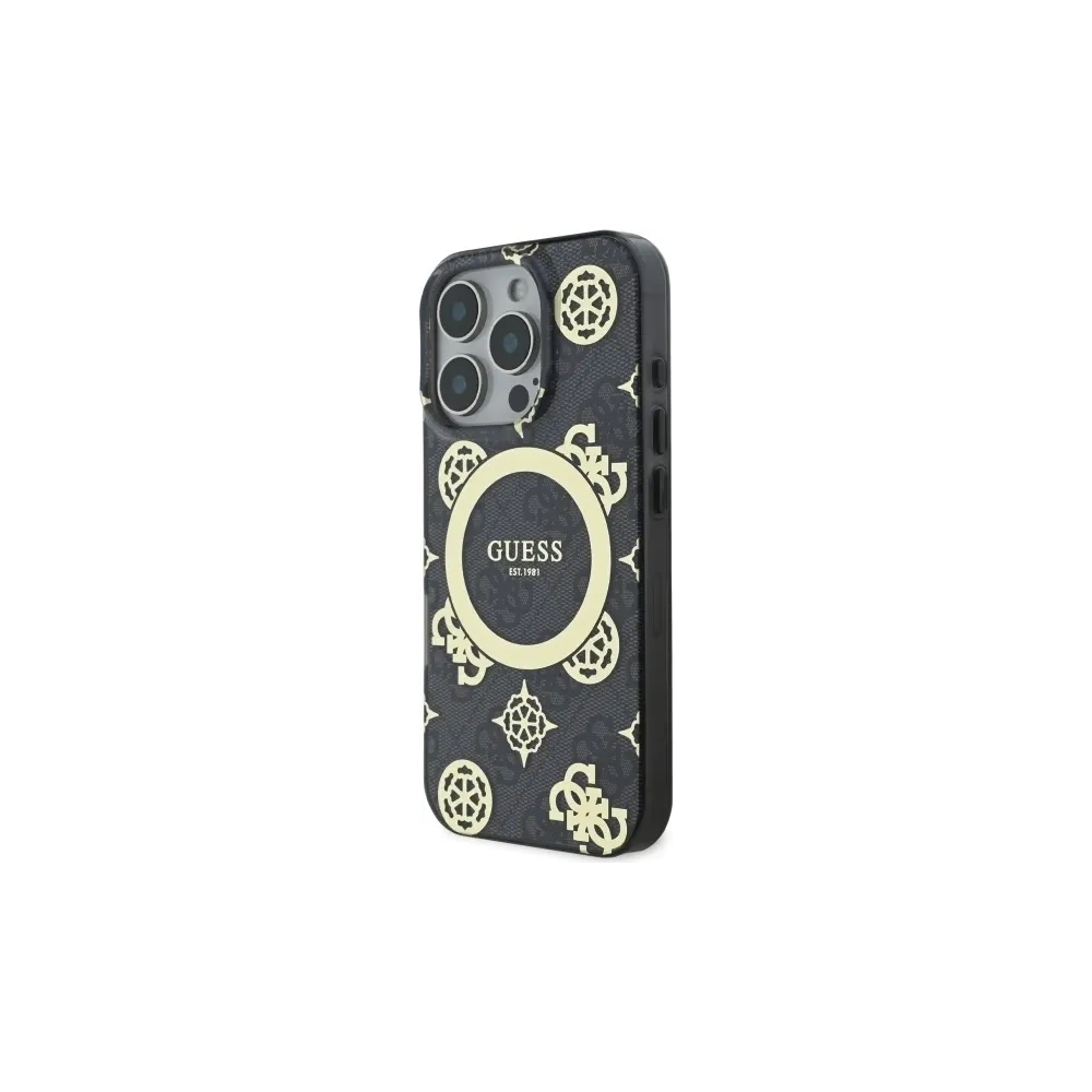 Hurtownia GSM - Etui Guess GUHMP16XH4PYEEK Apple iPhone 16 Pro Max hardcase IML Peony On 4G Background MagSafe czarny/black - GUE3670 - {ean13} - Hurt