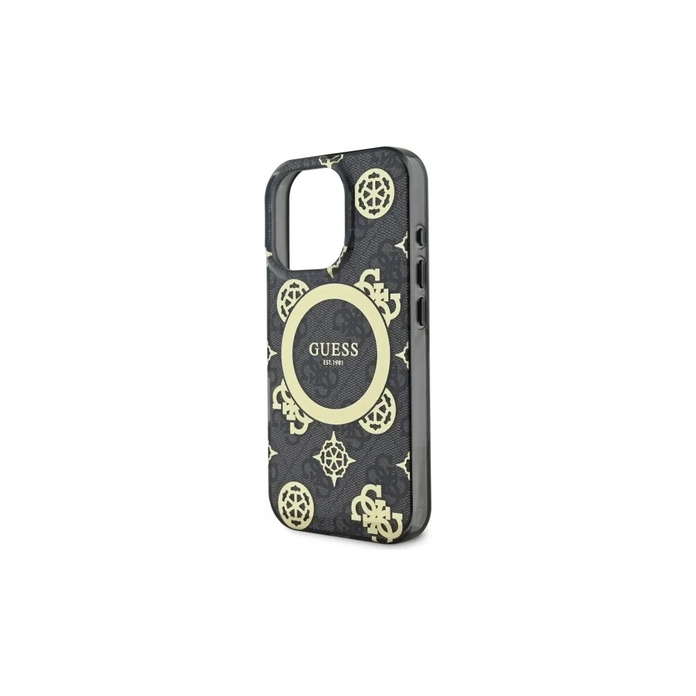 Hurtownia GSM - Etui Guess GUHMP16XH4PYEEK Apple iPhone 16 Pro Max hardcase IML Peony On 4G Background MagSafe czarny/black - GUE3670 - {ean13} - Hurt