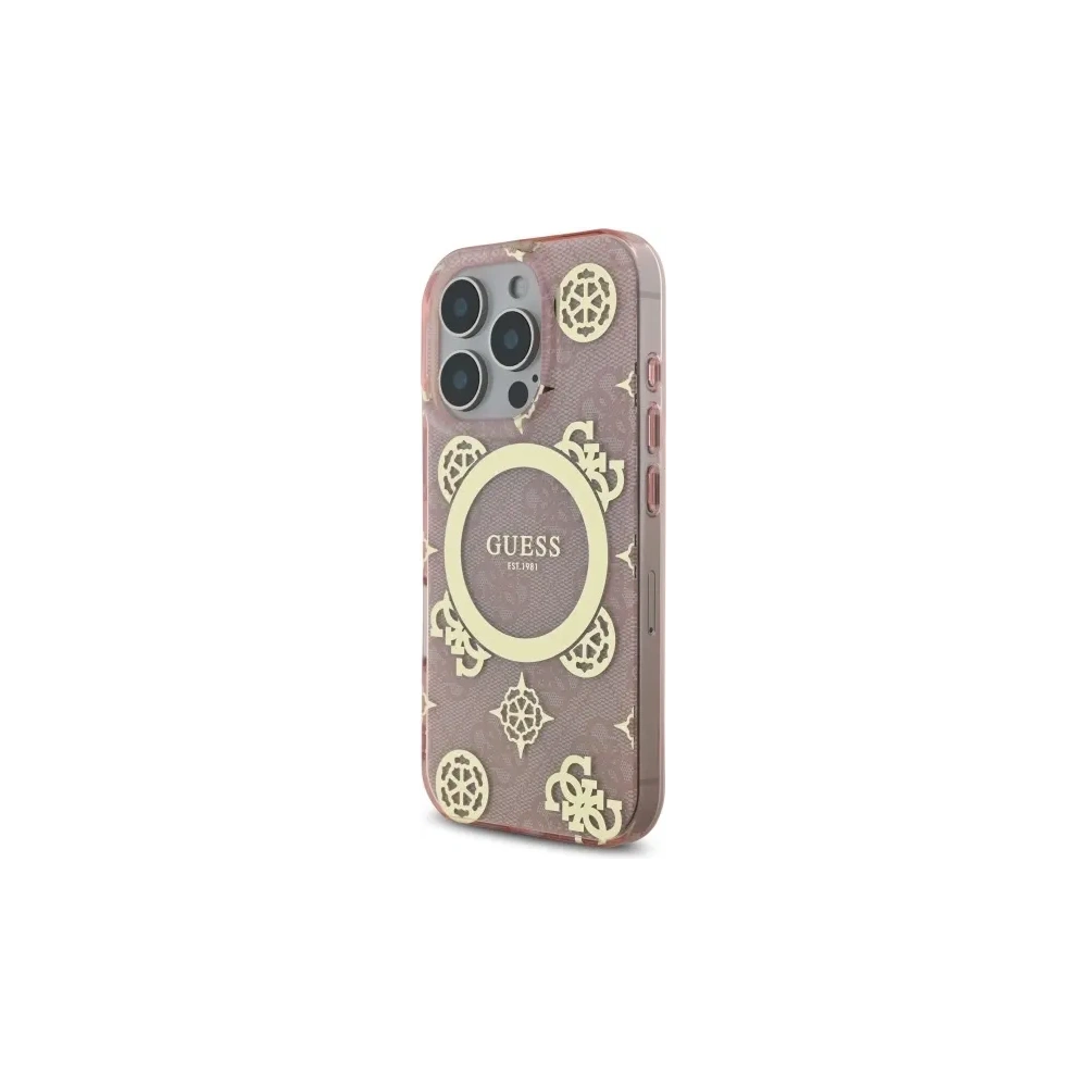 Hurtownia GSM - Etui Guess GUHMP16XH4PYEEP Apple iPhone 16 Pro Max hardcase IML Peony On 4G Background MagSafe różowy/pink - GUE3671 - {ean13} - Hurt