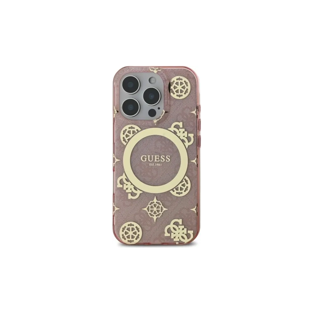 Hurtownia GSM - Etui Guess GUHMP16XH4PYEEP Apple iPhone 16 Pro Max hardcase IML Peony On 4G Background MagSafe różowy/pink - GUE3671 - {ean13} - Hurt