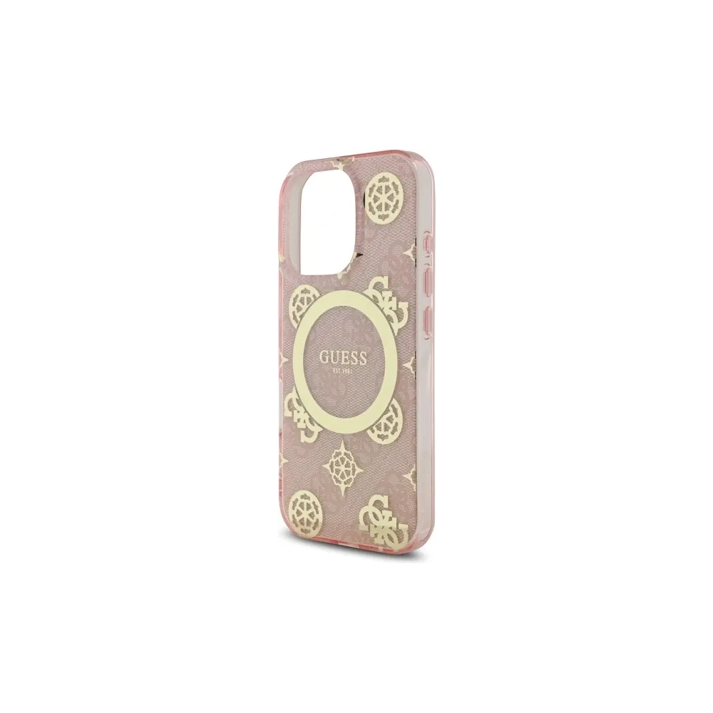 Hurtownia GSM - Etui Guess GUHMP16XH4PYEEP Apple iPhone 16 Pro Max hardcase IML Peony On 4G Background MagSafe różowy/pink - GUE3671 - {ean13} - Hurt