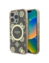 Etui Guess GUHMP16XH4PYEEW Apple iPhone 16 Pro Max hardcase IML Peony On 4G Background MagSafe brązowy/brown