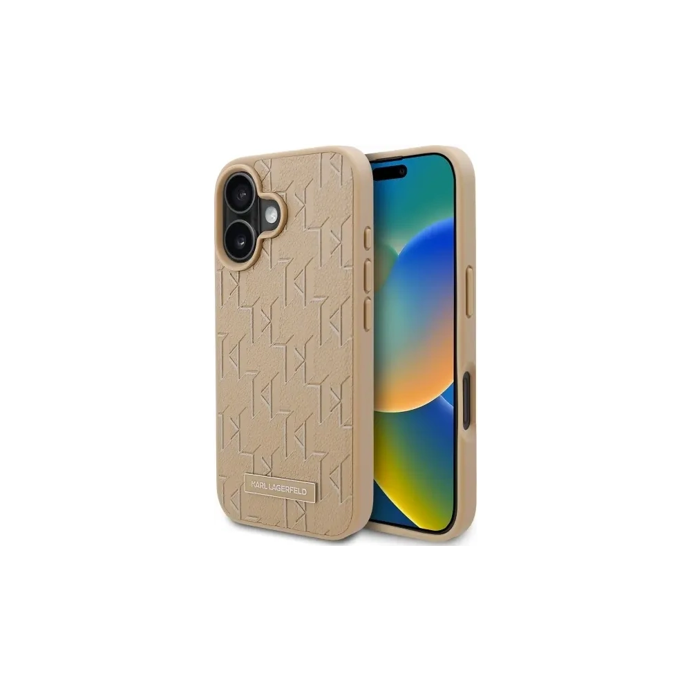 Hurtownia GSM - Etui Karl Lagerfeld KLHMP16SPKHPORPE Apple iPhone 16 hardcase Hot Stamp Magsafe beżowy/beige - KLD21770 - {ean13} - Hurt