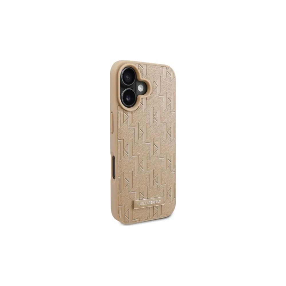 Wholesale Karl Lagerfeld KLHMP16SPKHPORPE Apple iPhone 16 hardcase Hot Stamp Magsafe beige - KLD21770 - {ean13} - Hurt
