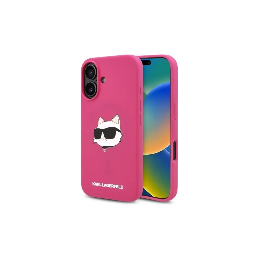 Hurtownia GSM - Etui Karl Lagerfeld KLHMP16SSCHPPLF Apple iPhone 16 hardcase Silicone Choupette Head Print MagSafe fuksja/fuschia - KLD21771 - {ean13} - Hurt