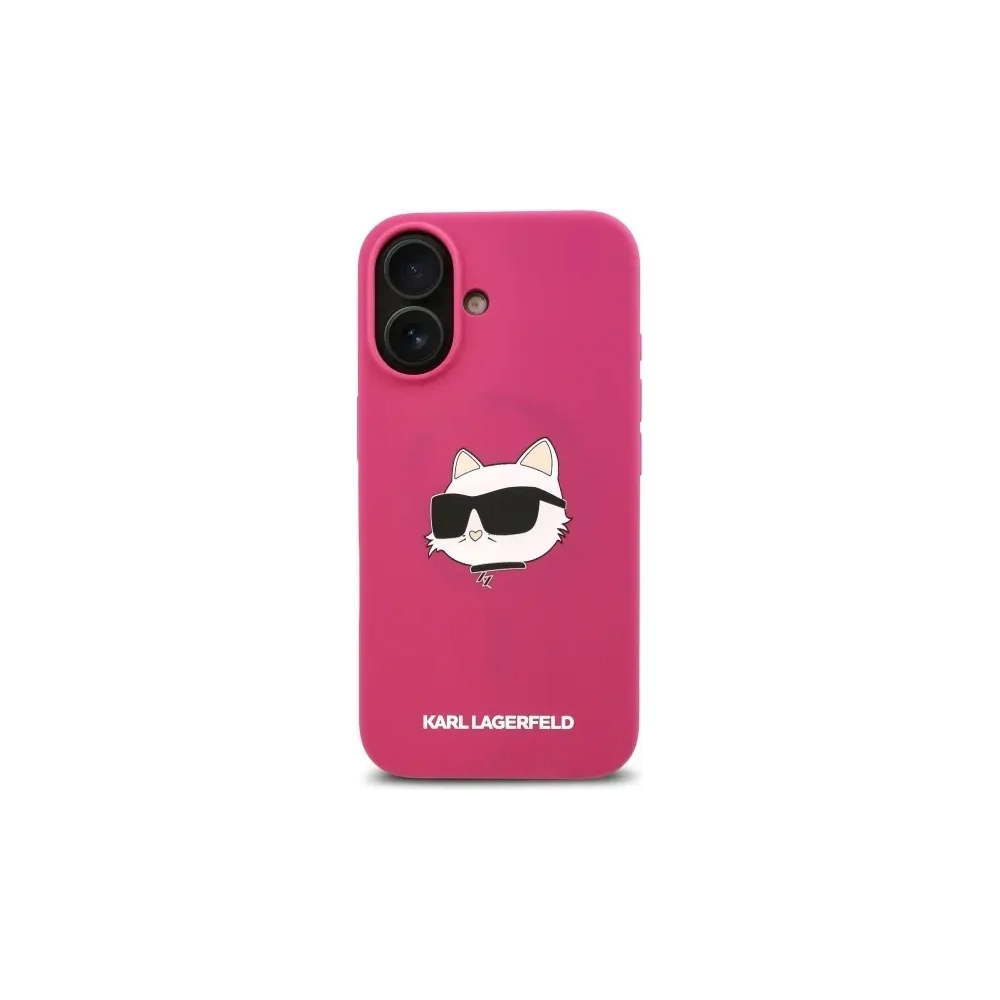 Hurtownia GSM - Etui Karl Lagerfeld KLHMP16SSCHPPLF Apple iPhone 16 hardcase Silicone Choupette Head Print MagSafe fuksja/fuschia - KLD21771 - {ean13} - Hurt