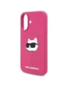 Hurtownia GSM - Karl Lagerfeld KLHMP16SSCHPPLF Apple iPhone 16 Hardcase Silikon Choupette Kopf Druck MagSafe Fuchsia - KLD21771 - {ean13} - Hurt