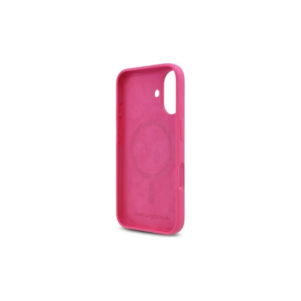 Hurtownia GSM - Etui Karl Lagerfeld KLHMP16SSCHPPLF Apple iPhone 16 hardcase Silicone Choupette Head Print MagSafe fuksja/fuschia - KLD21771 - {ean13} - Hurt