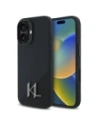 Etui Karl Lagerfeld KLHMP16SSCMKMPCK Apple iPhone 16 hardcase Silicone Shadow Metal Initial MagSafe czarny/black