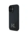 Hurtownia GSM - Etui Karl Lagerfeld KLHMP16SSCMKMPCK Apple iPhone 16 hardcase Silicone Shadow Metal Initial MagSafe czarny/black - KLD21772 - {ean13} - Hurt