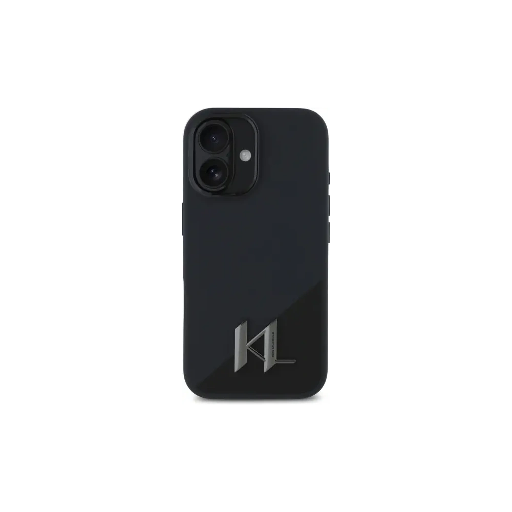 Hurtownia GSM - Etui Karl Lagerfeld KLHMP16SSCMKMPCK Apple iPhone 16 hardcase Silicone Shadow Metal Initial MagSafe czarny/black - KLD21772 - {ean13} - Hurt