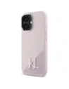 Wholesale Karl Lagerfeld KLHMP16SSCMKMPCP Apple iPhone 16 hardcase Silicone Shadow Metal Initial MagSafe pink - KLD21773 - {ean13} - Hurt