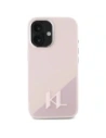 Hurtownia GSM - Etui Karl Lagerfeld KLHMP16SSCMKMPCP Apple iPhone 16 hardcase Silicone Shadow Metal Initial MagSafe różowy/pink - KLD21773 - {ean13} - Hurt