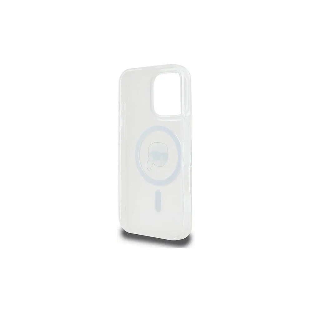 Wholesale Karl Lagerfeld KLHMP16XHLSKIH Apple iPhone 16 Pro Max hardcase IML Metal Karl Head MagSafe white - KLD21776 - {ean13} - Hurt