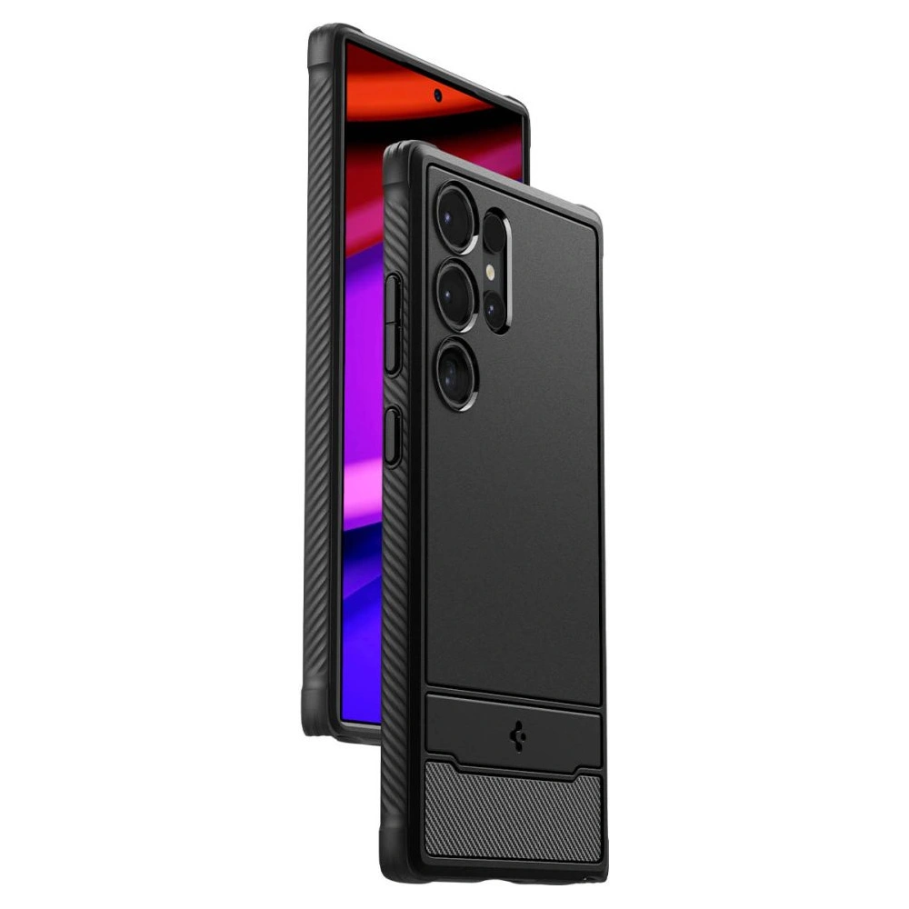 Hurtownia GSM - [OUTLET] Tok Spigen Rugged Armor Samsung Galaxy S24 Ultra Matt Fekete - OT-709 - {ean13} - Hurt