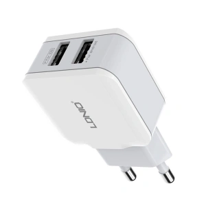Hurtownia GSM - [OUTLET] Síťová nabíječka LDNIO A2202, 2x USB, 12W (bílá) - OT-716 - {ean13} - Hurt