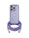Hurtownia GSM - Guess GUHMP16XHCTSGNSU Apple iPhone 16 Pro Max Hartschale Crossbody Cord Script MagSafe lila - GUE3676 - {ean13} - Hurt