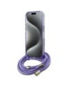 Hurtownia GSM - Guess GUHMP16XHCTSGNSU Apple iPhone 16 Pro Max Hartschale Crossbody Cord Script MagSafe lila - GUE3676 - {ean13} - Hurt