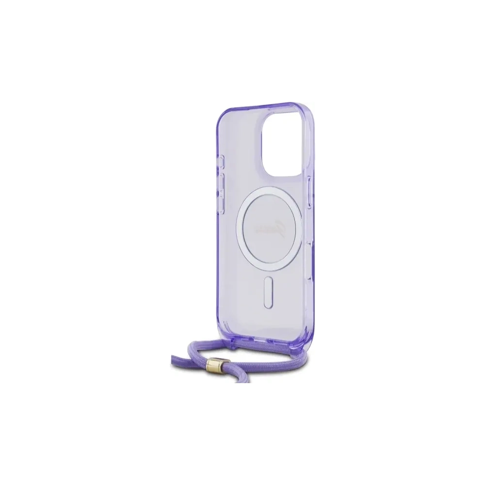 Hurtownia GSM - Guess GUHMP16XHCTSGNSU Apple iPhone 16 Pro Max Hartschale Crossbody Cord Script MagSafe lila - GUE3676 - {ean13} - Hurt
