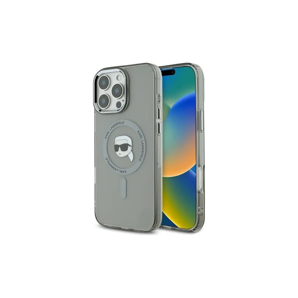 Hurtownia GSM - Etui Karl Lagerfeld KLHMP16XHLSKIK Apple iPhone 16 Pro Max hardcase IML Metal Karl Head MagSafe černý/black - KLD21777 - {ean13} - Hurt