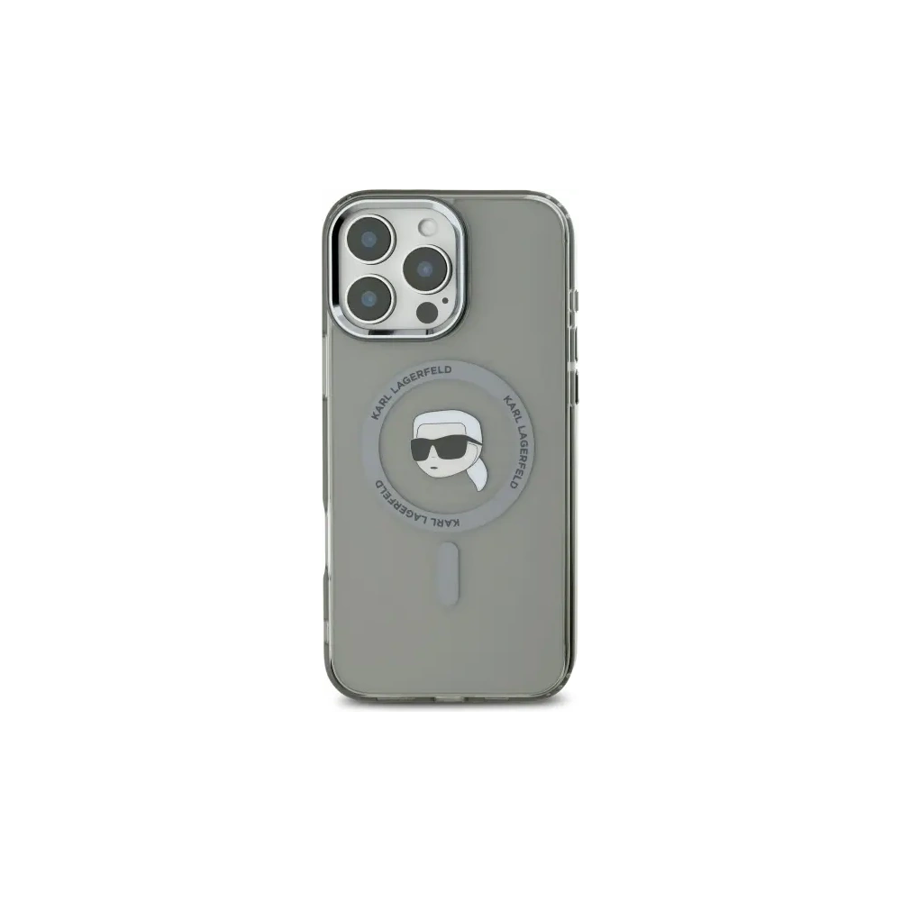 Hurtownia GSM - Etui Karl Lagerfeld KLHMP16XHLSKIK Apple iPhone 16 Pro Max hardcase IML Metal Karl Head MagSafe černý/black - KLD21777 - {ean13} - Hurt