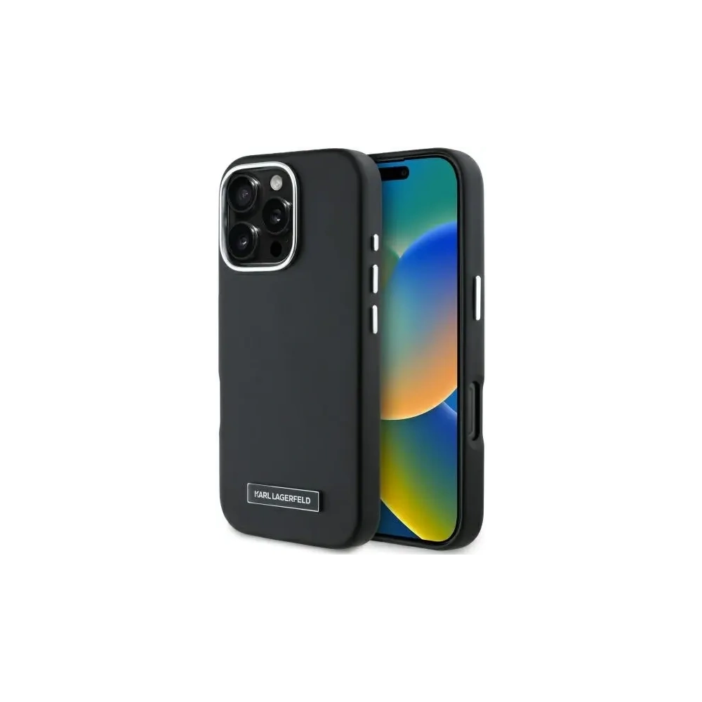 Hurtownia GSM - Etui Karl Lagerfeld KLHMP16XPGMSRPK Apple iPhone 16 Pro Max hardcase FW Metal Plate MagSafe černý/black - KLD21778 - {ean13} - Hurt