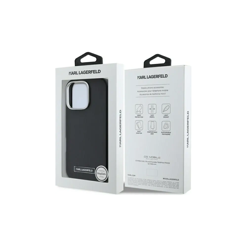 Hurtownia GSM - Etui Karl Lagerfeld KLHMP16XPGMSRPK Apple iPhone 16 Pro Max hardcase FW Metal Plate MagSafe černý/black - KLD21778 - {ean13} - Hurt
