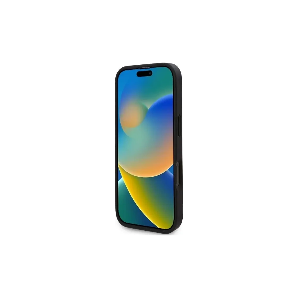 Hurtownia GSM - Karl Lagerfeld KLHMP16XPKHPORPK Apple iPhone 16 Pro Max keménytok Bőr Monogram Fém Logó MagSafe fekete - KLD21780 - {ean13} - Hurt