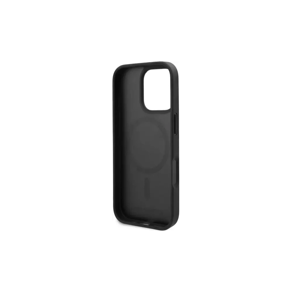 Hurtownia GSM - Etui Karl Lagerfeld KLHMP16XPKHPORPK Apple iPhone 16 Pro Max hardcase Kožené Monogram Metal Logo MagSafe černé/black - KLD21780 - {ean13} - Hurt