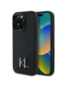 Karl Lagerfeld KLHMP16XSCMKMPCK Apple iPhone 16 Pro Max hardcase Silicone Shadow Metal Initial MagSafe black