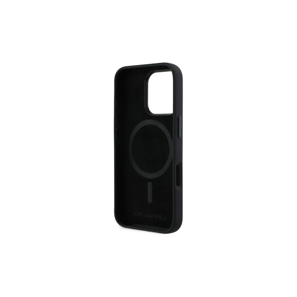 Hurtownia GSM - Etui Karl Lagerfeld KLHMP16XSCMKMPCK Apple iPhone 16 Pro Max hardcase Silicone Shadow Metal Initial MagSafe černý/black - KLD21781 - {ean13} - Hurt