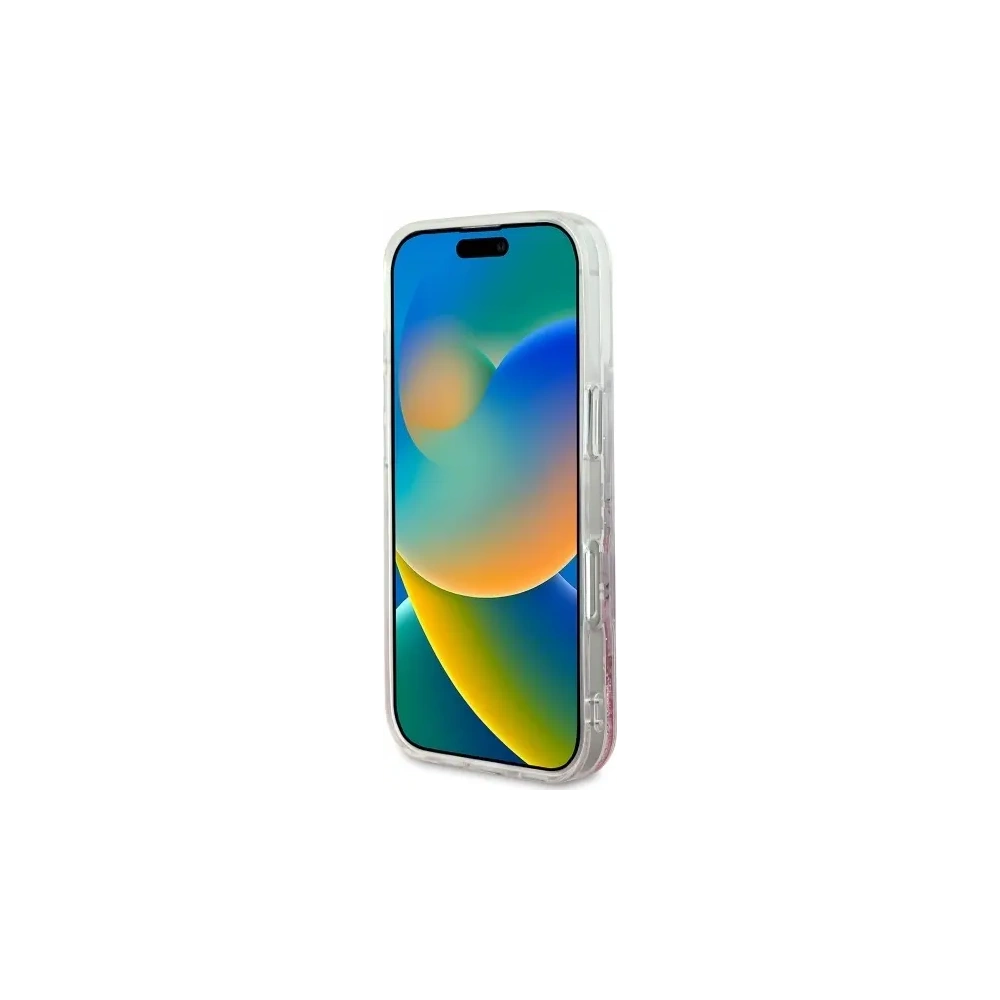 Hurtownia GSM - Guess GUHMP16XLFMWTP Apple iPhone 16 Pro Max carcasă dură Liquid Glitter Flower MagSafe roz - GUE3682 - {ean13} - Hurt