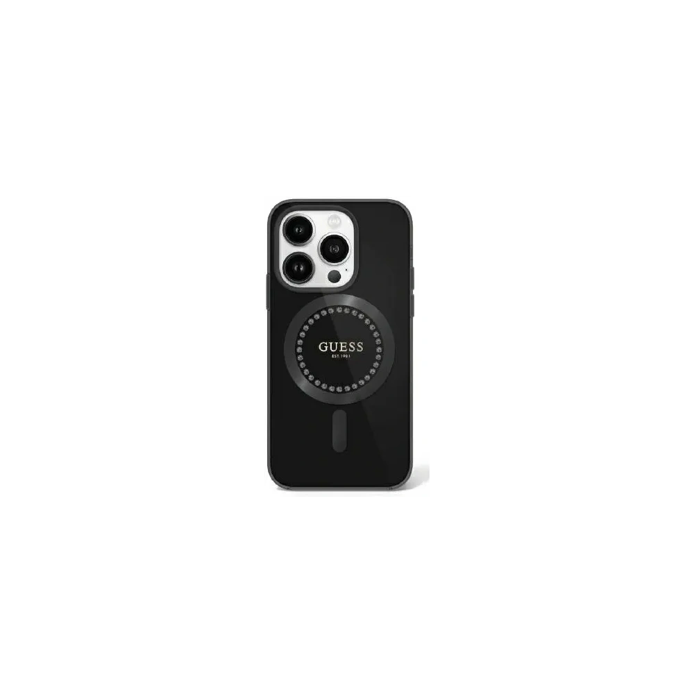 Hurtownia GSM - Guess GUHMP16XPFTDTEK Apple iPhone 16 Pro Max Hardcase IML Strass MagSafe schwarz - GUE3683 - {ean13} - Hurt