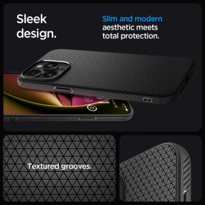 Hurtownia GSM - [OUTLET] Case Spigen Liquid Air Apple iPhone 15 Pro Max Matt Schwarz - OT-723 - {ean13} - Hurt