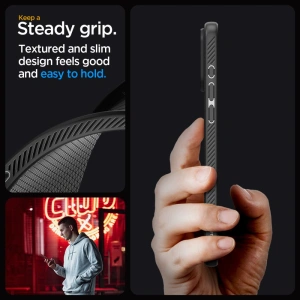 Hurtownia GSM - [OUTLET] Case Spigen Liquid Air Apple iPhone 15 Pro Max Matt Schwarz - OT-723 - {ean13} - Hurt