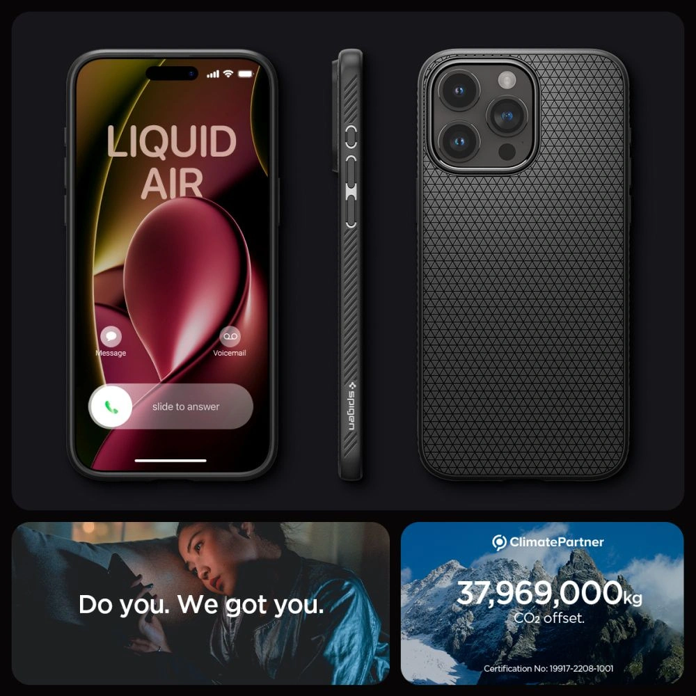 Wholesale [OUTLET] Case Spigen Liquid Air Apple iPhone 15 Pro Max Matte Black - OT-723 - {ean13} - Hurt