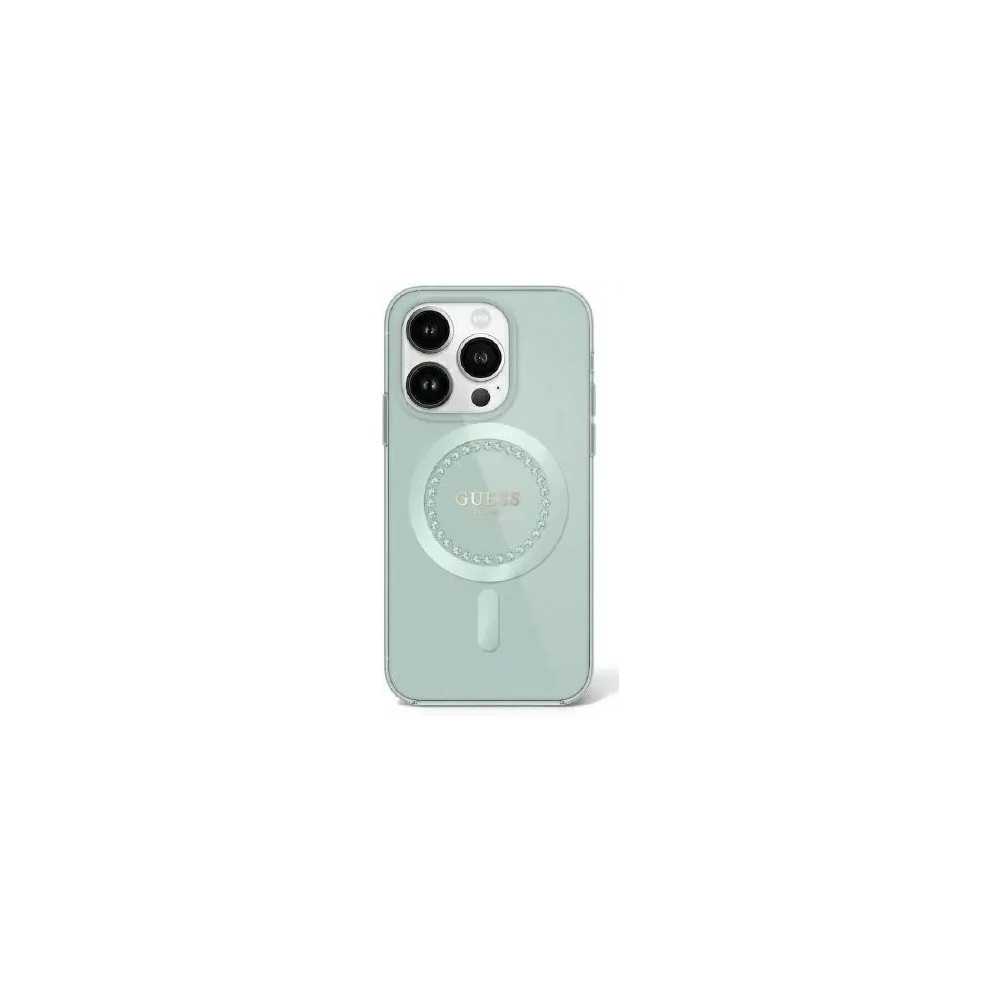 Hurtownia GSM - Guess GUHMP16XPFTDTEN Apple iPhone 16 Pro Max kemény tok IML Ragyogó kövek MagSafe zöld - GUE4054 - {ean13} - Hurt