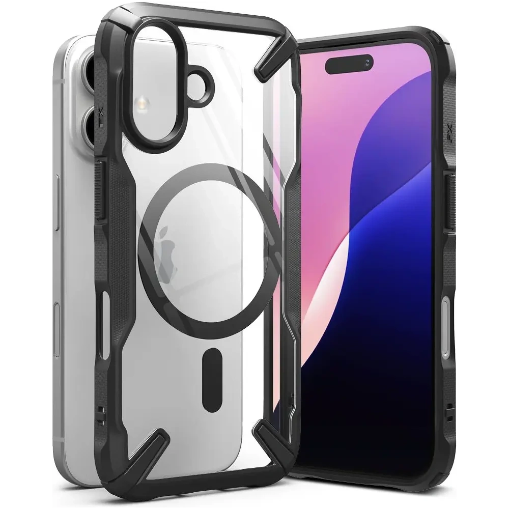 Hurtownia GSM - Etui Ringke Fusion-X Magnetic MagSafe Apple iPhone 16 Black - RGK11667 - {ean13} - Hurt