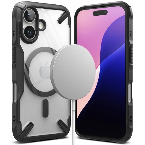 Etui Ringke Fusion-X Magnetic MagSafe Apple iPhone 16 Black