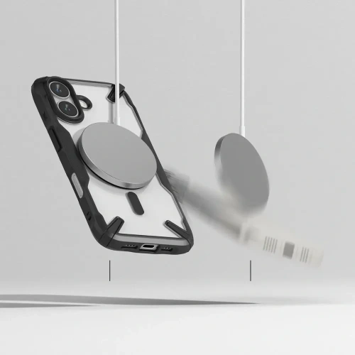 Etui Ringke Fusion-X Magnetic MagSafe Apple iPhone 16 Black