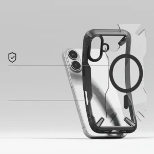 Hurtownia GSM - Etui Ringke Fusion-X Magnetic MagSafe Apple iPhone 16 Black - RGK11667 - {ean13} - Hurt