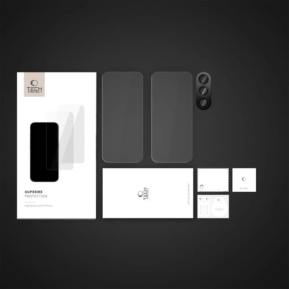 Hurtownia GSM - Tvrzené sklo Tech-Protect Supreme Set Samsung Galaxy S24 FE Clear - THP3402 - {ean13} - Hurt