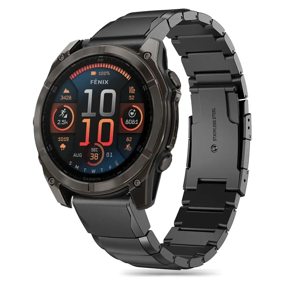 Hurtownia GSM - Bransoleta Tech-Protect Steelband Garmin Fenix 5 / 6 / 6 Pro / 7 / 8 47mm / E Black - THP3404 - {ean13} - Hurt