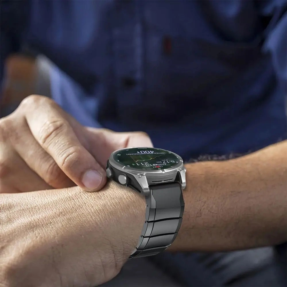 Hurtownia GSM - Bransoleta Tech-Protect Steelband Garmin Fenix 5 / 6 / 6 Pro / 7 / 8 47mm / E Black - THP3404 - {ean13} - Hurt