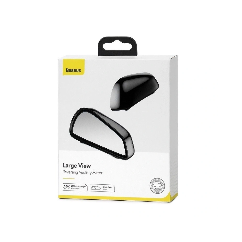 Hurtownia GSM - Dodatkowe samochodowe lusterko boczne Baseus Large View Reversing Auxiliary Mirror, 2 szt. (czarne) - BSU1263BLK - {ean13} - Hurt